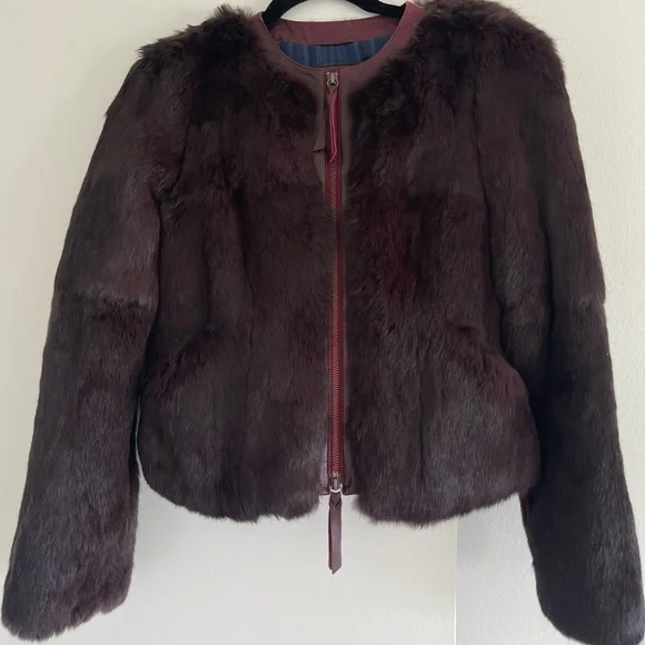 Hugo Boss real rabbit fur winter jacket, size S